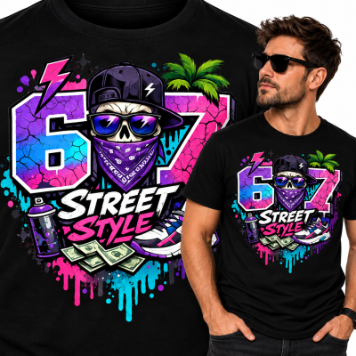 KOSZULKA ŚMIESZNA 67 STREET STYLE
